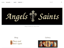 Tablet Screenshot of angels-and-saints.org